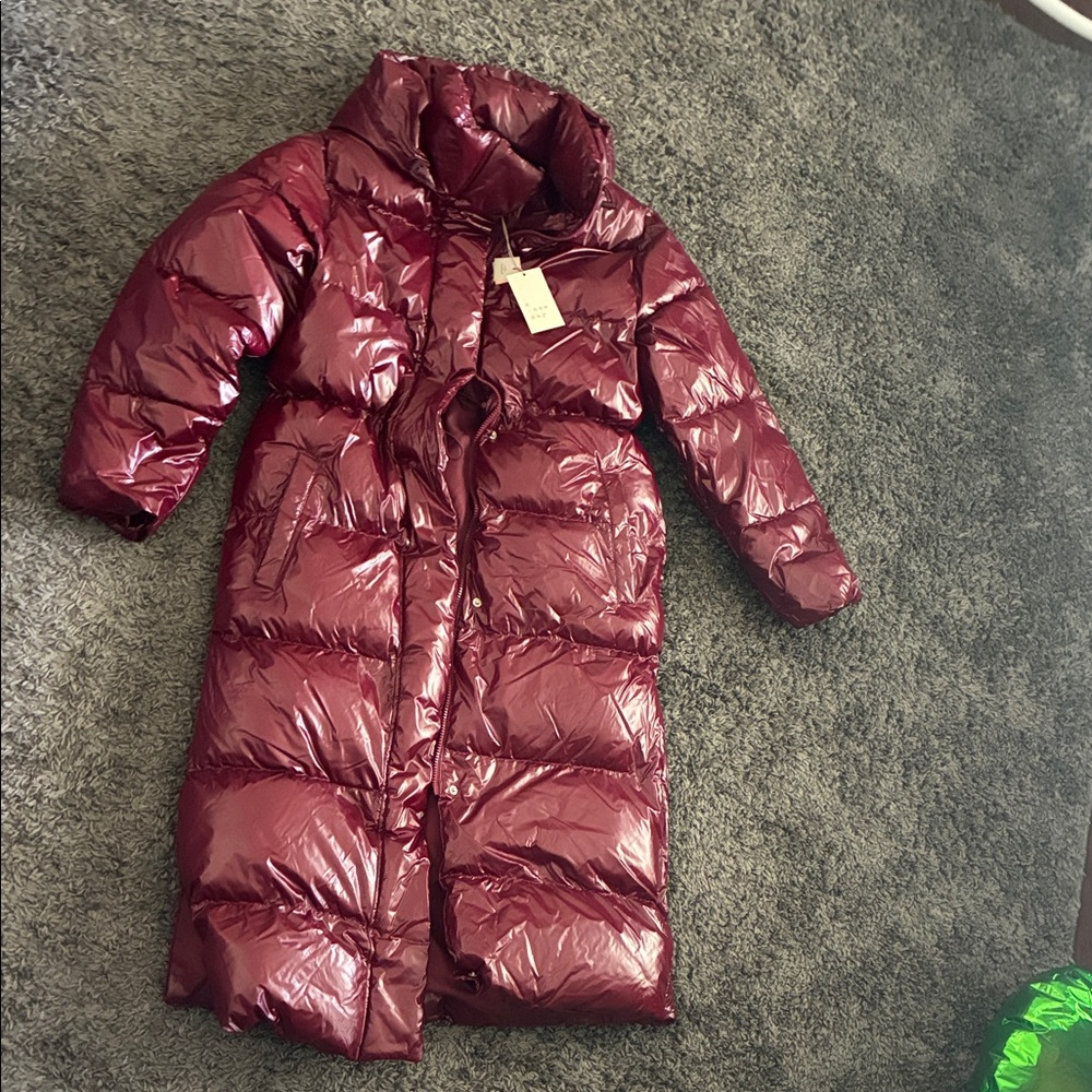 Women’s A New Day Puffer Long Coat Size Small S